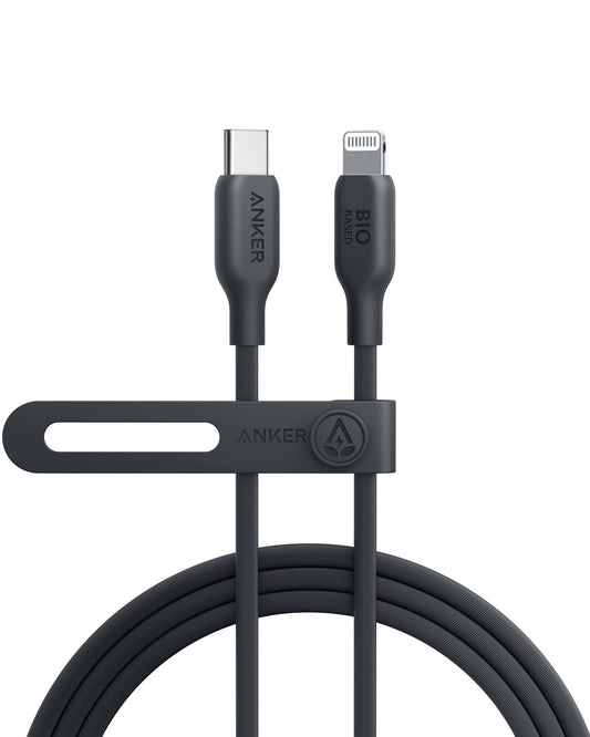 Anker USB-C to Lightning Cable, MFi Certified iPhone Charging, 6ft Phantom Black